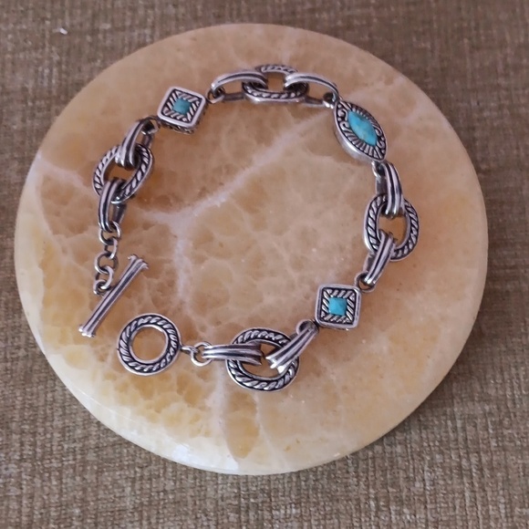 Studio Barse 925 Silver and Turquoise Bracelet - Picture 6 of 6